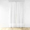 PAIRE DROITE PASSE TRINGLE 70X200CM VOILE KARLA BLANC