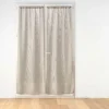 PAIRE DROITE PASSE TRINGLE 70X200CM HALTONA NOISETTE
