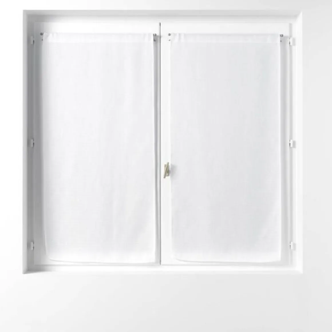PAIRE DROITE PASSE TRINGLE 2X60X90CM VOILE TISSE