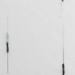 PAIRE POMPON PASSANTS 45X90CM CHENILLA GRIS