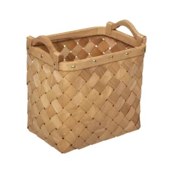 PANIER BOIS CLAIR RECTANGLE D.37X27X29.5CM