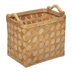 PANIER BOIS CLAIR RECTANGLE D.37X27X29.5CM