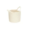 PANIER COTON TERRACOTTA OCRE IVOIRE S