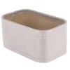 PANIER DE RANGEMENT POLYESTER EVA 22X14X6.5CM BEIGE