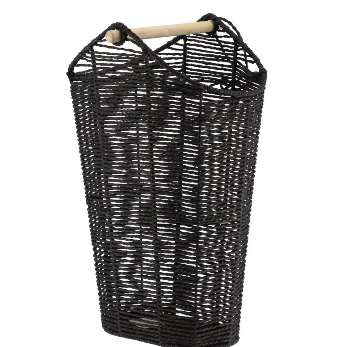 PANIER DEROULEUR ET RESERVE PAPIER WC NOIR 24X35X55CM