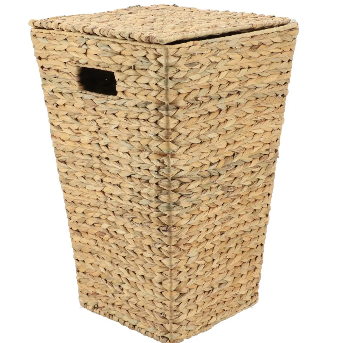 PANIERE A LINGE JACINTHE EVASEE AVEC COUVERCLE NATUREL
