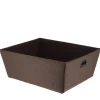 PANIERE DRESSING POLYESTER 32.5X40X15CM MARRON