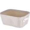 PANIERE DRESSING POLY ET EVA L20.5XP26XH10.5CM BEIGE
