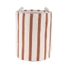 PANIERE EFFET RAYE IVOIRE MOCHA D.40X52CM