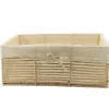 PANIERE EN PAPIER 44X31X17CM NATUREL TISSU NATUREL