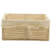PANIERE EN PAPIER 30X20.5X13.5CM NATUREL TISSU NATUREL