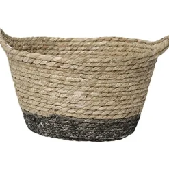PANIERE OVALE MOYEN MODELE 30X22CM NATUREL MARRON