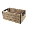 PANIERE PAPIER BICOLORE 30X20.5X13.5CM NATUREL NOIR