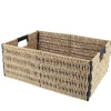 PANIERE PAPIER BICOLORE 44X31X17CM NATUREL NOIR