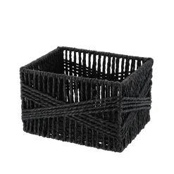 PANIERE PAPIER 19X15X12CM NOIR