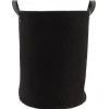 PANIERE POLYESTER FACON BOUCLETTE 40X52CM NOIR