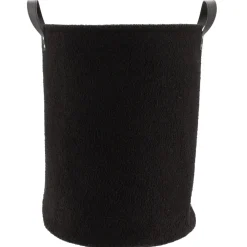 PANIERE POLYESTER FACON BOUCLETTE 40X52CM NOIR