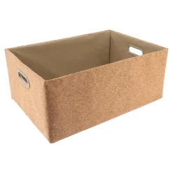 PANIERE RANGEMENT LIEGE 44X31X17CM NATUREL