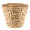 PANIERE RONDE JACINTHE 28X23CM NATUREL