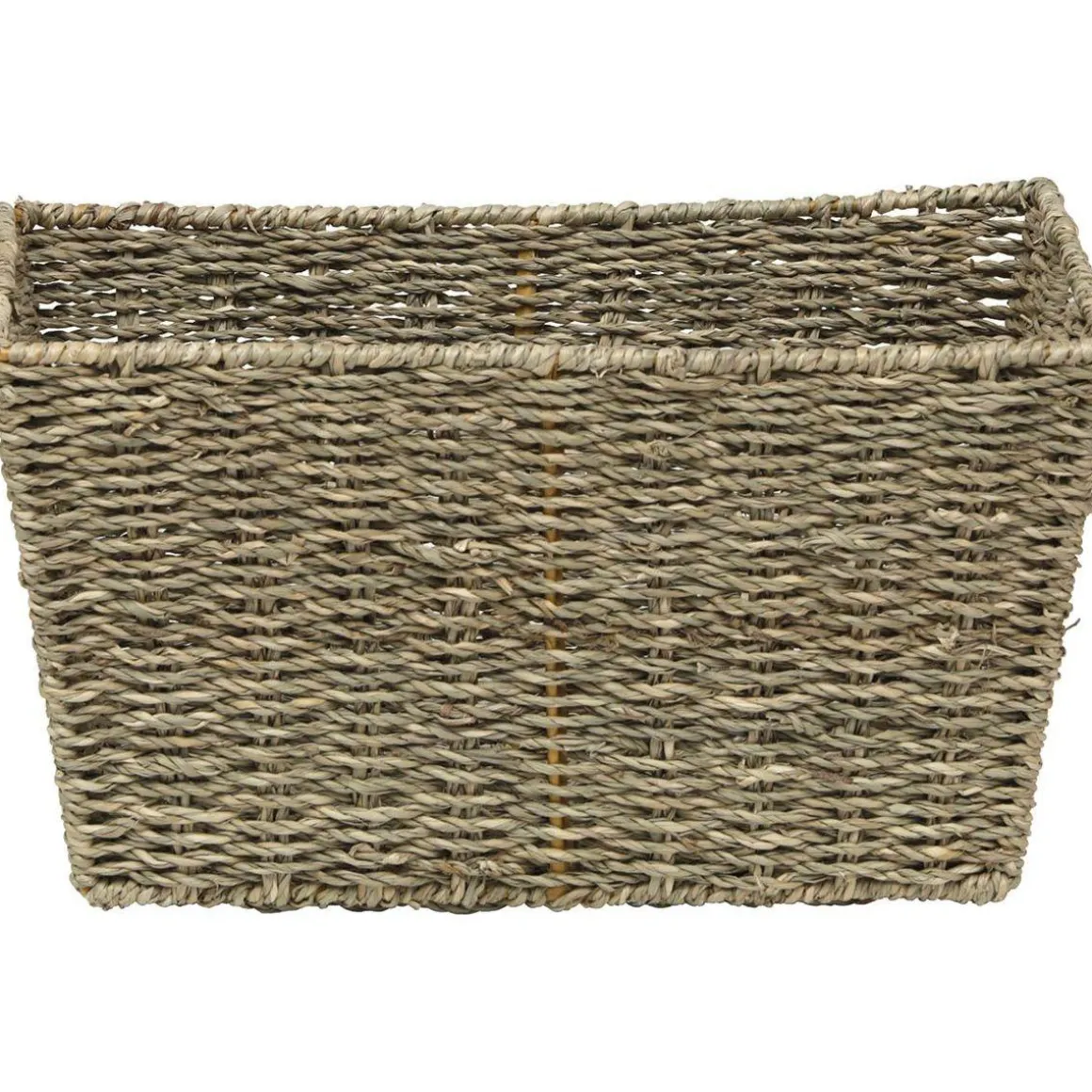 PANIER EVASE POIGNEES MATIERE VEGETALE 32X23X17CM NATUREL