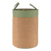 PANIERE VERT OLIVE NATUREL D.40X40X54CM