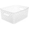 PANIER FOLK 4L BLANC