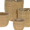 PANIER JARDINIERE ROND NATUREL 25X25CM