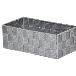 PANIER POLYESTER GRIS 27X14X9.5CM