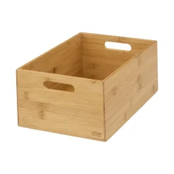 PANIER RECTANGLE BAMBOU D.31.5X22X13CM