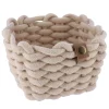 PANIER RECTANGLE FACON CORDE 17X17X13CM BEIGE