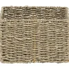PANIER RECTANGULAIRE MATIERE VEGETALE 22X19X14CM NATUREL