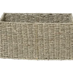 PANIER RECTANGULAIRE MATIERE VEGETALE 40X30X20CM NATUREL
