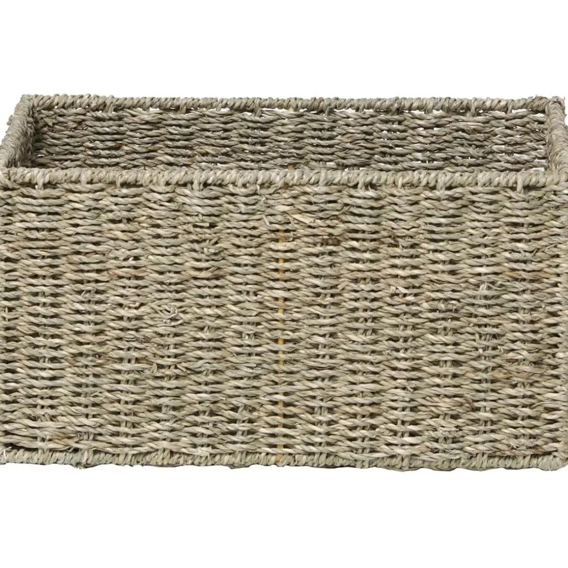 PANIER RECTANGULAIRE MATIERE VEGETALE 35X25X18CM NATUREL