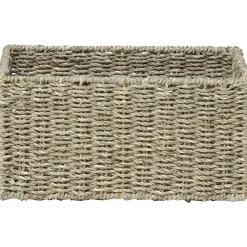 PANIER RECTANGULAIRE MATIERE VEGETALE 30X20X15CM NATUREL