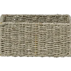 PANIER RECTANGULAIRE MATIERE VEGETALE 25X15X12CM NATUREL