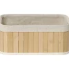PANIER RECTANGULAIRE PM BAMBOU TISSU LIN