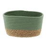 PANIER RECTANGULAIRE 23X15X13.5CM KAKI NATUREL