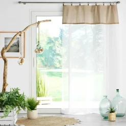 PANNEAU A  ANNEAUX 140X240CM JUTE LEANA BEIGE