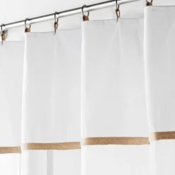 PANNEAU A ANNEAUX 140X240CM LEANA BLANC