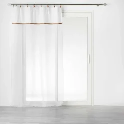 PANNEAU A ANNEAUX 140X240CM LEANA BLANC