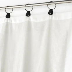 PANNEAU A ANNEAUX 140X240CM TISSE LINKA BLANC