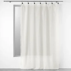PANNEAU A ANNEAUX 140X240CM TISSE LINKA BLANC