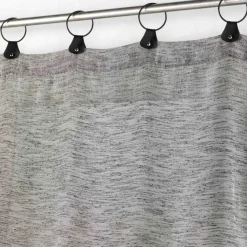 PANNEAU A ANNEAUX 140X240CM TISSE LINKA ANTHRACITE