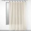 PANNEAU A ANNEAUX 140X280CM VOILE TISSE LINKA NATUREL