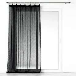 PANNEAU A OEILLETS BOIS 140X240CM MINALISA NOIR