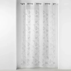 PANNEAU A OEILLETS 140X240CM BRODE HOOPS GRIS