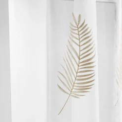 PANNEAU A OEILLETS 140X240CM BRODE METALLISE PALMEOR OR