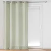 PANNEAU A OEILLETS 140X240CM EFFET LIN TISSE CLORIS SAUGE