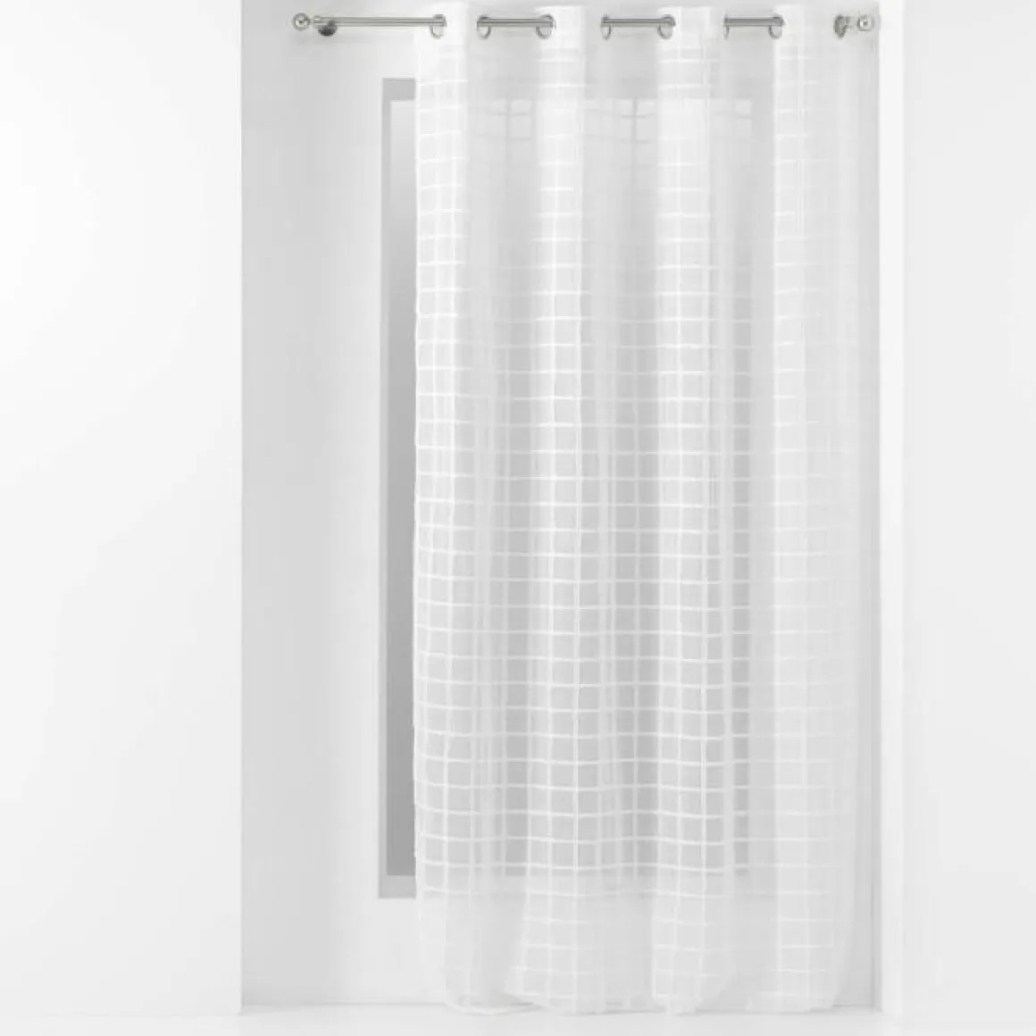 PANNEAU A OEILLETS 140X240CM FANTAISIE KARRONA BLANC