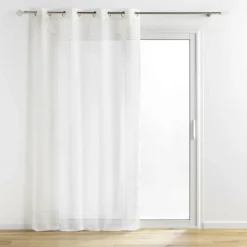 PANNEAU A OEILLETS 140X240CM METALLISE SUNLINE BLANC OR